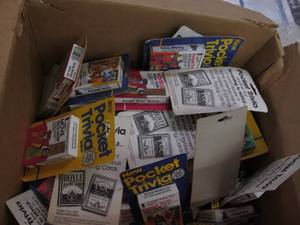 lot 145 image: Assorted pocket trivia card decks...