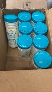 lot 3 image: Juniper Clean Surface Wipes With Bleach (Lot of 9)