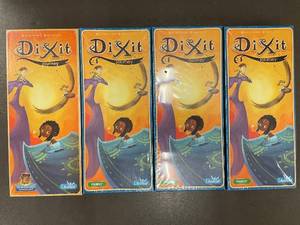 lot 23 image: Dixit Journey Board Game 4-Box Set Libellud 84 Image Cards