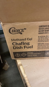 lot 55 image: Choice Methanol Gel Chafing Dish Fuel 72-Count Case