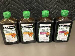lot 56 image: Robitussin Naturals Cough & Childrens 8.3 Fl Oz (4-Pack) Dietary Supplement
