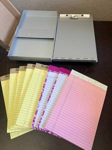 lot 44 image: Small Notepads and Aluminum Form Holder