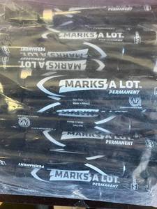lot 50 image: Bulk Black Permanent Markers