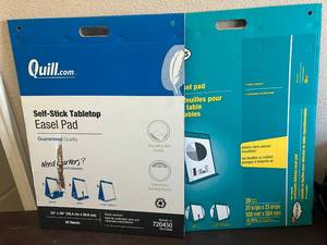 lot 5 image: Self-Sticky Tabletop Easel Pads