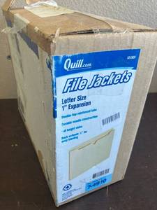 lot 40 image: Letter Size File Jackets