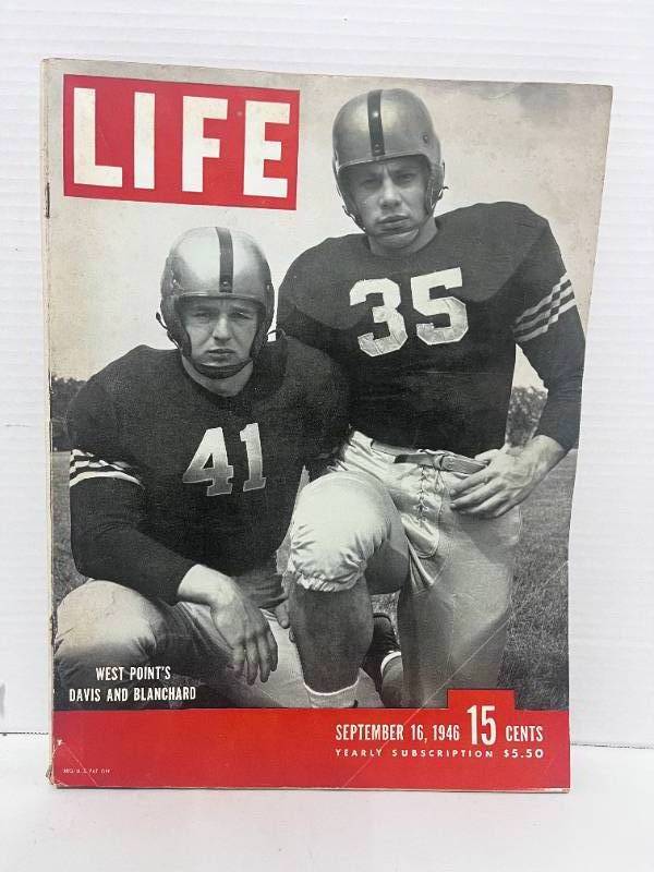 lot 44 image: LIFE Magazine September 16, 1946 West Points Davis and Blanchard
