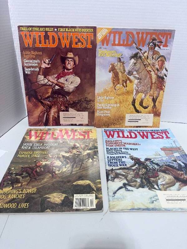 lot 47 image: 4-1994,1995 Wild West Magazines Frontier History Stories Great Condition
