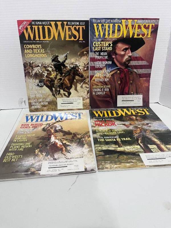 lot 50 image: 4-1996 Wild West Magazines Frontier History Stories Great Condition