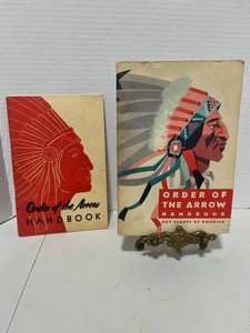 lot 18 image: 1950, 1964 Boy Scouts Order of the Arrow Handbooks
