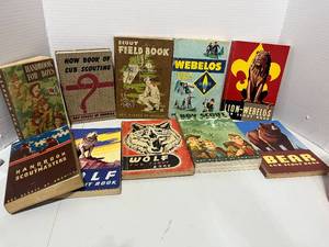 Lot of 10 Vintage Boy Scouts Books 1947-1968