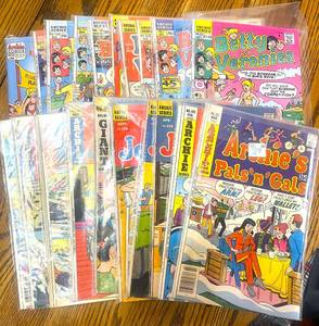 lot 99 image: #3 Vintage Lot of 20 Comic Books Archies Joke Book, Archies Pals n Gals, Betty and Me, Betty and Veronica