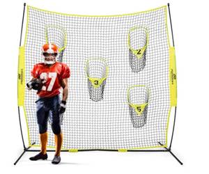 lot 133 image: Football Throwing Trainer Net 8ft $299.99 Retail - Brand New