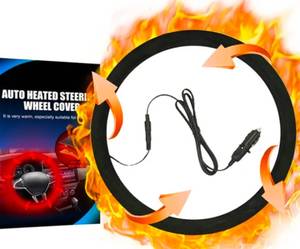 lot 152 image: Heated Steering Wheel Cover - Brand New