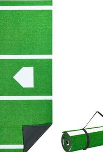 lot 155 image: Baseball and Softball Upgraded Turf with Bases and Home Plate 10ft by 3ft $199.99 Retail - Brand New