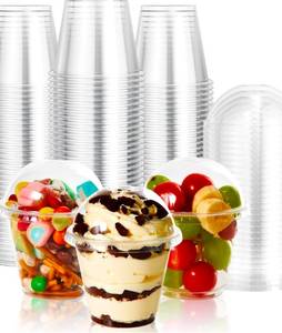 lot 157 image: Plastic Cups and Lids 199 Count $32.99 Retail - Brand New