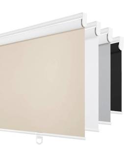 lot 159 image: Cordless Black Out Roller Shades 47 x 72 Beige $45.99 Retail - Brand New