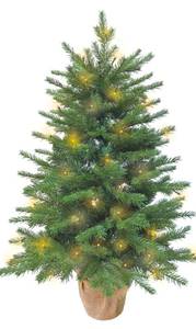 lot 162 image: Mini 3ft Christmas Tree Pre Lit $59.99 Retail - Brand New