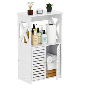 lot 164 image: Bathroom Storage Cabinet 3 Tier White 24 H $31.99 Retail - Brand New