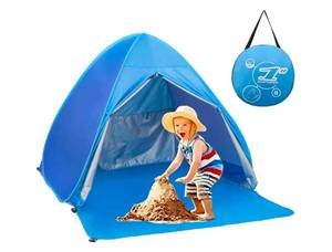 lot 183 image: Pop Up Beach Tent for Outdoors $31.99 Retail - Brand New