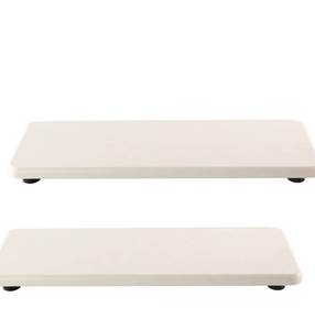 lot 186 image: Stone Trays 8 L x 3 W White - Brand New