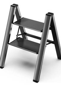 lot 199 image: 2 Step Aluminum Ladder $39.99 Retail - Brand New