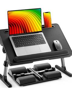 lot 200 image: Laptop Desk and Computer Tray with Cushions and Tilt $69.99 Retail - Brand New