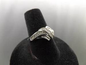 lot 66 image: .925 Sterling Silver Diamond Accented Ring Size 7