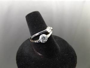 lot 68 image: .925 Sterling Silver Zirconia Ring Size 7