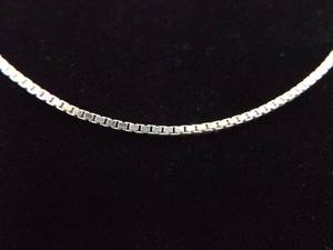 lot 48 image: .925 Sterling Silver 24 Thicker Box Chain Necklace