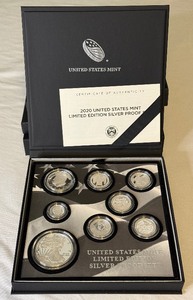 2020 Limited Edition SILVER Proof Set - 8 Coins - original package with COA
