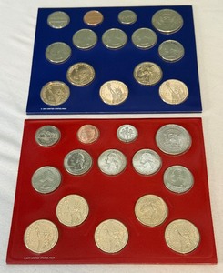 lot 142 image: P&D Two (2) 2012 US Mint Uncirculated Coin Sets (28 Coins) - original govt package (OGP)