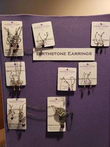 lot 13J image: Collection of Inspired Fusion Birthstone Jewelry - Garnet and Amethyst