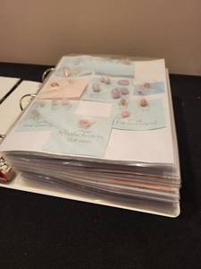 lot 133J image: Binder Collection of Assorted Loose Gemstone Cabochons and Cut Stones