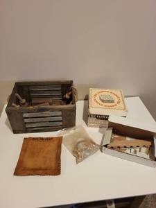 lot 183J image: Large Lot of Jewelry Making Tools and Supplies Including Torches, Pliers, Flower Basket Kit