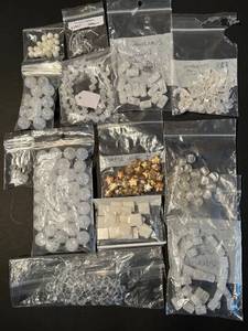 lot 77J image: Assorted Bead and Jewelry Finding Lot in Resealable Bags