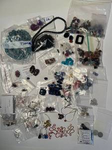 lot 78J image: Large Mixed Lot of Artisan Beads and Jewelry Findings