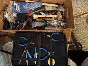 lot 126J image: Large Collection of Jewelry Making Tools and Pliers with Accessories