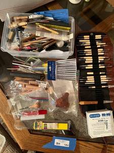 lot 128J image: Large Assortment of Jewelry Making and Metal Clay Tools with Mold Compound