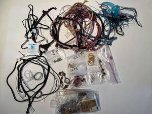 lot 180J image: Large Group of Assorted Costume Jewelry and Craft Supplies