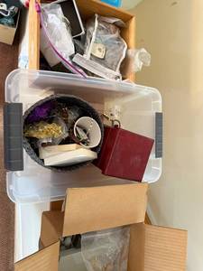 lot 40J image: Large Mixed Jewelry Lot with Necklaces, Bracelets, Rings, and Watches