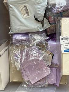 lot 53J image: Bulk Lot of Gift Bags, Satin Pouches, and Jewelry Boxes