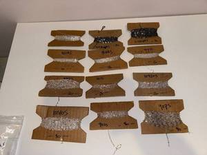 lot 143J image: Collection of Assorted Metal Chains for Jewelry Making and Crafting