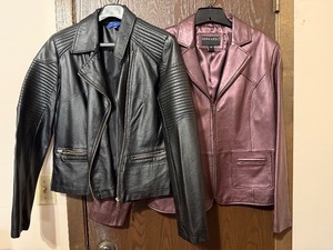 lot 64C image: Bernardo Leather Jacket & Apt. 9 Faux-Leather Jacket