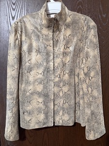 lot 65C image: Bernardo Snakeskin Leather Jacket