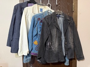 lot 72C image: Denim Jackets - Liz Claiborne, Baccini & S Collection (Lot of 4)