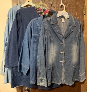 lot 74C image: AS-HRO Denim Jacket Lot of 4 - Assorted Styles & Sizes