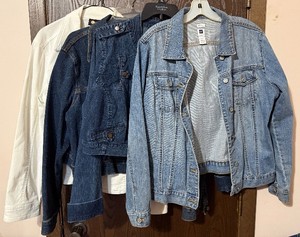 lot 75C image: Christine Alexander, GAP, and Xhilaration Denim Jackets (Lot of 3)