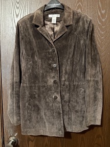 lot 48C image: Pursuits Ltd Brown Suede Leather Jacket - Size L