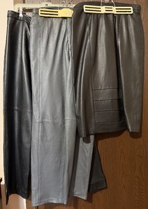 lot 70C image: Reflections by Spiegel, VS2 Leather Pants and Mario Vittorio Leather Skirt