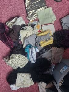 lot 254C image: Scarves Lot - Assorted Colors & Textures